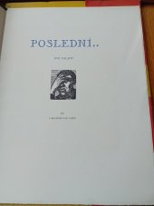 kniha Poslední ... dvě nálady, Josef Čermák-Irma 1931