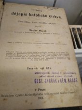 kniha Krátký dějepis katolické církve, Francl 1904