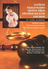 kniha Slyšení nezletilého dítěte před opatrovnickým soudem (tři studie problému), Triton 2008