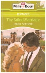 kniha The Failed Marriage romance, Mills & Boon 1984