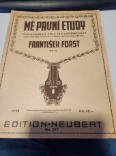 kniha Mé první etudy 50 klavírních etudy pro začátečníky, Neubert 1948