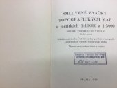 kniha Smluvené značky topografických map v měřítkách 1:10000 a 1:5000, Ústřední správa geodézie a kartografie 1965