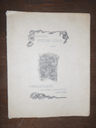 kniha Pozdní láska verše, L. Mazáč 1926