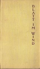 kniha  Blatt im Wind, Zeitbild-Verlag 1936