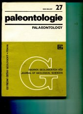 kniha Paleontologie 27 sborník geologických věd, Ústřední ústav geologický v Academii 1985