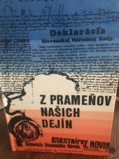 kniha Z prameňov našich dejín, Slovenské pedagogické nakladateľstvo 1974