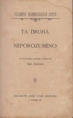 kniha Ta druhá Neporozuměno, Adolf Synek 1907