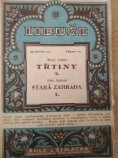 kniha Třtiny Román, Šolc a Šimáček 1927