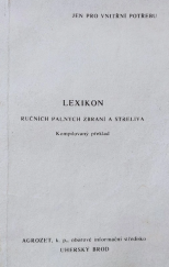 kniha Lexikon ručních palných zbraní a střeliva, Agrozet 1987