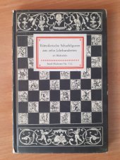 kniha Künstlerische Schachfiguren aus zehn Jahrhunderten 45 Bildtafeln, Im Insel 1963