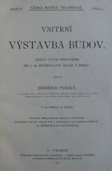 kniha Vnitřní výstavba budov, Česká matice technická 1898
