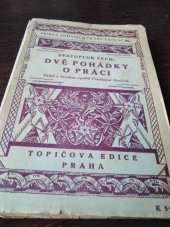 kniha Dvě pohádky o práci, Topičova edice 1939