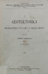 kniha Geologie křidového útvaru v okolí Řipu, Královské české společnosti nauk 1893