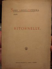 kniha Ritornelly, J. Otto 1902