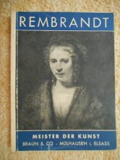 kniha Rembrandt Meister der Kunst, Braun a co., a.g. 1928