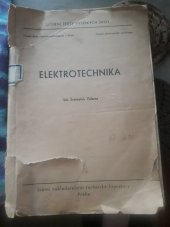 kniha Elektrotechnika Určeno pro posluchače všech fakult VŠCHT, SNTL 1959