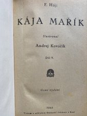 kniha Kája Mařík Díl V., Brněnské tiskárny 1943