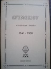 kniha Efemeridy pro astrology-amatéry 1941-1950, Vodnář 1994