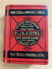 kniha Nový kapesní slovník česko-francouzský a francouzsko-český Pro školu, písárnu a dům, Jindřich Lorenz 1930