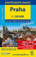 kniha Praha - plán města, Standard 1 : 20 000, Kartografie 2015