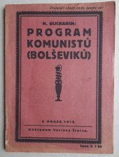 kniha Program komunistů (bolševiků), Václav Šturc 1919