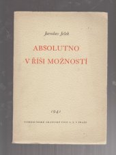 kniha Absolutno v říši možností, s.n. 1941