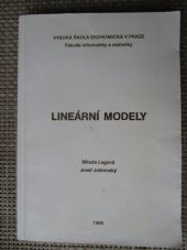 kniha Lineární modely, Vysoká škola ekonomická, Fakulta informatiky a statistiky 1999