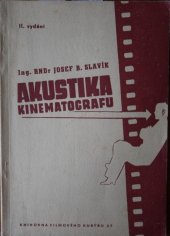 kniha Akustika kinematografu, Pražská akciová tiskárna 1945