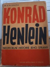 kniha Konrád Henlein neoficielní historie jeho strany, Volná myšlenka 1937