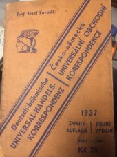 kniha Deutschböhmische Universal-Handels-Korrespondenz = Česko-německá universální obchodní korespondence, s.n. 1931