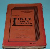 kniha Listy proti jesuitům = [Les provinciales], J. Hencl 1926