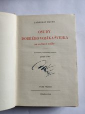 kniha OSUDY DOBRÉHO VOJÁKA ŠVELKA za světové války, Naše vojsko 1954