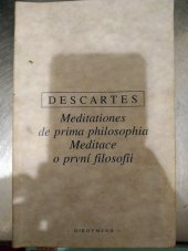 kniha Meditationes de prima philosophia = Meditace o první filosofii, Oikoymenh 2001