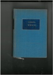 kniha Verdi Roman der Oper, Paul Zsolnay Verlag 1928