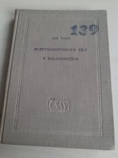 kniha Elektromotorické síly v polovodičích, Československá akademie věd 1958