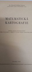 kniha Matematická kartografie celost. vysokošk. učebnice, Československá akademie věd 1955