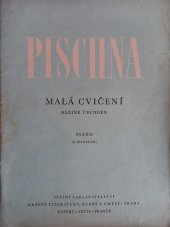 kniha Malá cvičení Piano, Státní nakladatelství krásné literatury, hudby a umění 1960