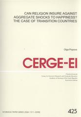 kniha Can religion insure against aggregate shocks to happiness? the case of transition countries, CERGE-EI 2010