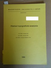 kniha Přehled topografické anatomie, Masarykova univerzita 1994