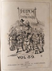 kniha Punch, or the London Charivari svázaný ročník 1885, Punch 1885