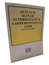 kniha Aktuální seznam autorizovaných a akreditovaných osob (stav k 14.8.2001), GAS 2001