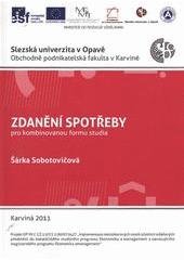 kniha Zdanění spotřeby pro kombinovanou formu studia, Slezská univerzita v Opavě, Obchodně podnikatelská fakulta v Karviné 2011