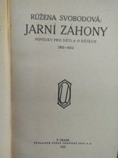 kniha Jarní záhony povídky pro děti a o dětech : 1892-1914, Česká grafická Unie 1921