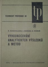 kniha Vyhodnocování analytických výsledků a metod, SNTL 1980
