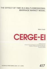 kniha The effect of time in a multi-dimensional marriage market model, CERGE-EI 2010