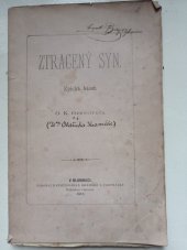 kniha Ztracený syn, O. Kramář 1877