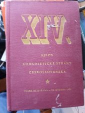 kniha 14. sjezd Komunistické strany Československa Analytický rozpis diskusních příspěvků [z] Rudého práva 1971, Okresní knihovna 1971