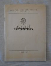 kniha Rukověť preventisty požární ochrany, Federální výbor Svazu požární ochrany ČSSR 1978