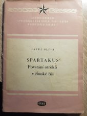 kniha Spartakus Povstání otroků v římské říši, Orbis 1954