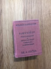 kniha Kolibří slovníček česko-anglický a anglicko-český. I. díl, - Anglicko-český. - Colibri Dictionary Czech-English and English-Czech., Jindřich Lorenz 1947